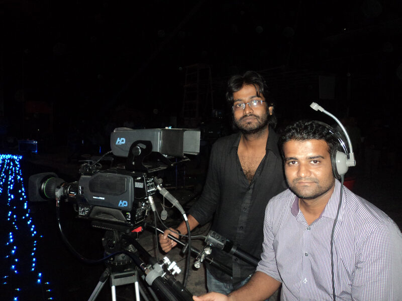 Wings Production crew filming on location